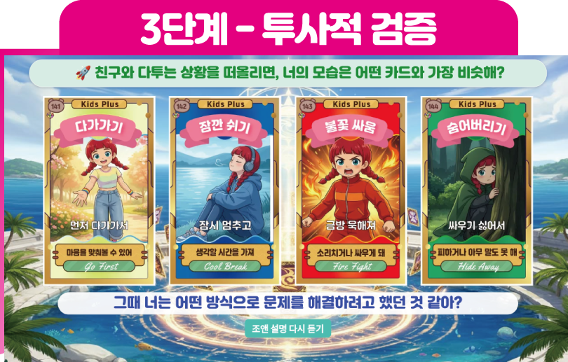3단계 투사적 검증 화면